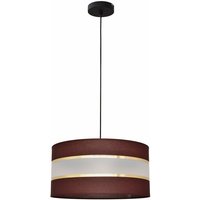 Helam helen Zylindrische Pendelleuchte Braun, Gold, Schwarz 40cm von HELAM LIGHTING