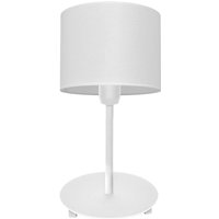 Alba Tischlampe mit rundem Schirm weiß 20cm - Helam von HELAM