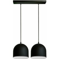 Helam madison Gerade Stangen-Pendel-Deckenleuchte Schwarz, Weiß 42cm von HELAM LIGHTING