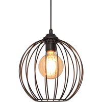 Helam - mercure Drahtrahmen Pendelleuchte Schwarz 24cm von HELAM