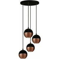 Helam Lighting - Helam midway Cluster Pendelleuchte Schwarz, Kupfer 30cm von HELAM LIGHTING