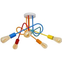 Helam - oxford Halbbündige Deckenleuchte mit mehreren Armen, mehrfarbig, 50 cm von HELAM