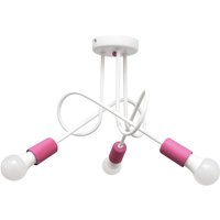 Oxford Halbbündige Deckenleuchte mit mehreren Armen Weiß, Rosa 50 cm - Helam von HELAM