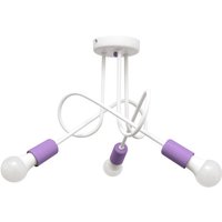 Oxford Halbbündige Deckenleuchte mit mehreren Armen Weiß, Violett 50cm - Helam von HELAM