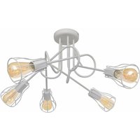 Helam Lighting - Helam oxford Halbbündige Deckenleuchte mit mehreren Armen Weiß 64cm von HELAM LIGHTING