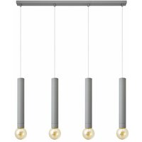 Helam Lighting - Helam tuba Straight Bar Pendelleuchte Grau 100cm von HELAM LIGHTING