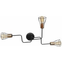 Helam Lighting - Helam tube Halbbündige Deckenleuchte mit mehreren Armen Schwarz, Kupfer 82cm von HELAM LIGHTING