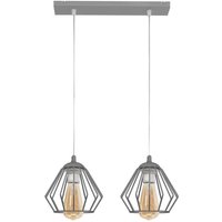 Helam - agat Straight Bar Pendelleuchte Grau 40cm von HELAM