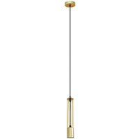 Helam - bars Schlanke Pendel-Deckenleuchte Gold 10cm von HELAM