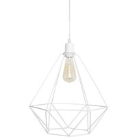 Helam - karo Drahtrahmen Pendelleuchte Weiß 35cm von HELAM