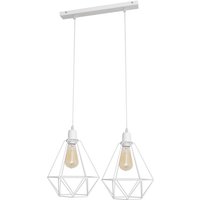 Helam - karo Gerade Stab-Pendel-Deckenleuchte Weiß 50cm von HELAM