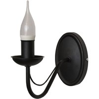 Malbo Kerzenwandleuchte Schwarz 25cm - Helam von HELAM