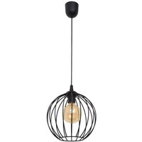 Helam - mercure Drahtrahmen Pendelleuchte Schwarz 24cm von HELAM