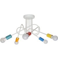 Oxford Multi Arm Semi Flush Deckenleuchte Weiß, Mehrfarbig 50cm - Helam von HELAM