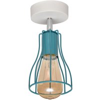 Helam - tube Halbbündiges Licht Weiß, Türkis 10cm von HELAM