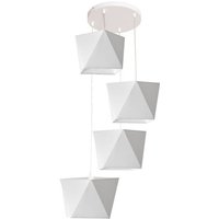 Adamant Cluster Pendelleuchte Weiß 50cm - Helam Adamant Cluster Pendelleuchte Weiß 50cm - Helam von HELAM