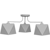 Adamant Halbbündige Deckenleuchte mit mehreren Armen Grau 75cm - Helam Adamant Halbbündige Deckenleuchte mit mehreren Armen Grau 75cm - Helam von HELAM