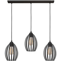 Dali Straight Bar Pendelleuchte Schwarz 70cm - Helam von HELAM