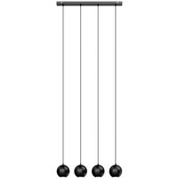 Helam - gebraucht] Pendelleuchte Midnight Deckenlampe Hängelampe Led Gu10 Schwarz 4 Flg Lang B-Ware von HELAM