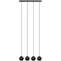 Gebraucht] Helam Pendelleuchte Midnight Deckenlampe Hängelampe Led Gu10 Schwarz 4 Flg L327 B-Ware von HELAM