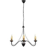 Helam MALBO Mehrarm-Pendelleuchte Schwarz, Patina 60cm von HELAM