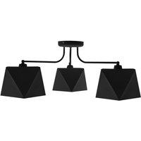 Adamant Halbbündige Deckenleuchte mit mehreren Armen Schwarz 75cm - Helam Adamant Halbbündige Deckenleuchte mit mehreren Armen Schwarz 75cm - Helam von HELAM
