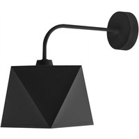 Adamant Wandleuchte mit Schirm Schwarz 35cm - Helam von HELAM