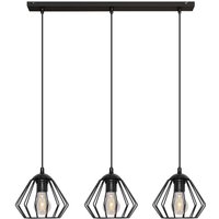 Helam - agat Straight Bar Pendelleuchte Schwarz 65cm von HELAM