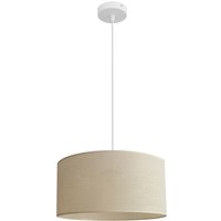 Alba Zylindrische Pendel-Deckenleuchte Ecru, Weiß 40cm - Helam Alba Zylindrische Pendel-Deckenleuchte Ecru, Weiß 40cm - Helam von HELAM