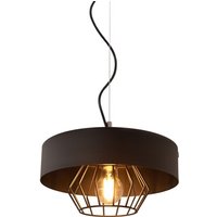 Helam - babilon Zylindrische Pendel-Deckenleuchte Schwarz 29cm von HELAM
