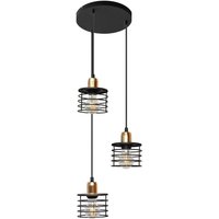 Edison Cluster Pendelleuchte Schwarz 38cm - Helam von HELAM