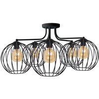 Mercure Halbbündige Deckenleuchte mit mehreren Armen Schwarz 75cm - Helam Mercure Halbbündige Deckenleuchte mit mehreren Armen Schwarz 75cm - Helam von HELAM