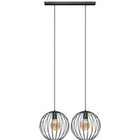 Helam - mercure Straight Bar Pendelleuchte Schwarz 70cm von HELAM
