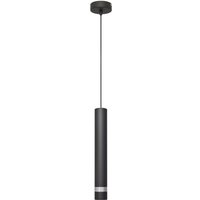 Helam - tuba Schlanke Pendel-Deckenleuchte Schwarz, Chrom 10cm von HELAM