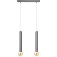 Helam - tuba Straight Bar Pendelleuchte Grau 40cm von HELAM