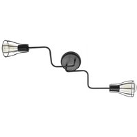 Helam - tube Halbbündige Deckenleuchte mit mehreren Armen Schwarz 82cm von HELAM