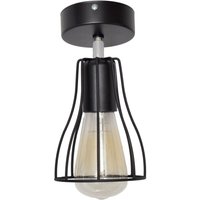 Tube Halbbündiges Licht Schwarz 10cm - Helam von HELAM