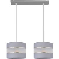 Helen Straight Bar Pendelleuchte Grau, Silber 45cm - Helam von HELAM