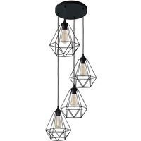 Karo Cluster Pendelleuchte Schwarz 35cm - Helam Karo Cluster Pendelleuchte Schwarz 35cm - Helam von HELAM