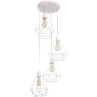 Karo Cluster Pendelleuchte Weiß 35cm - Helam von HELAM