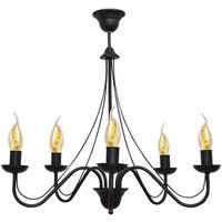 Malbo Mehrarm-Pendelleuchte Schwarz 60cm - Helam Malbo Mehrarm-Pendelleuchte Schwarz 60cm - Helam von HELAM