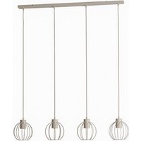 [NEUWERTIG] B-Ware Helam Starlight Hängelampe Pendelleuchte Lampe Cremeweiß 4 Flg 100 Cm Metall von HELAM