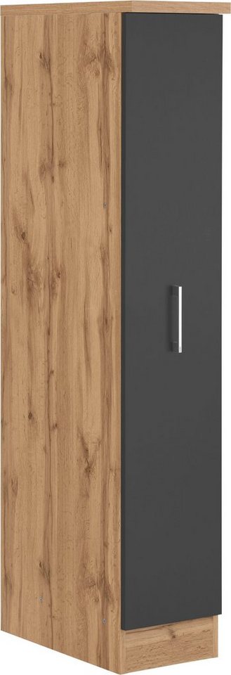 KOCHSTATION Apothekerschrank KS-Colmar 30 cm breit, 165 cm hoch, mit 3 Ablagen, mit Metallgriff von KOCHSTATION