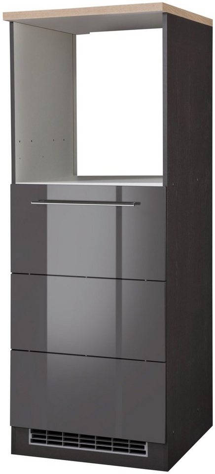 Kochstation Backofen/Kühlumbauschrank KS-Wien Breite 60 cm, Höhe 165 cm, Türanschlag wechselbar von Kochstation