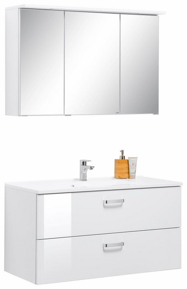 welltime Badmöbel-Set Ravenna, (2-St), mit Soft-Close Funktion von welltime