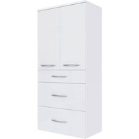 HELD MÖBEL Badschrank »Florida«, BxHxT: 60 x 130 x 35 cm - weiss von HELD MÖBEL