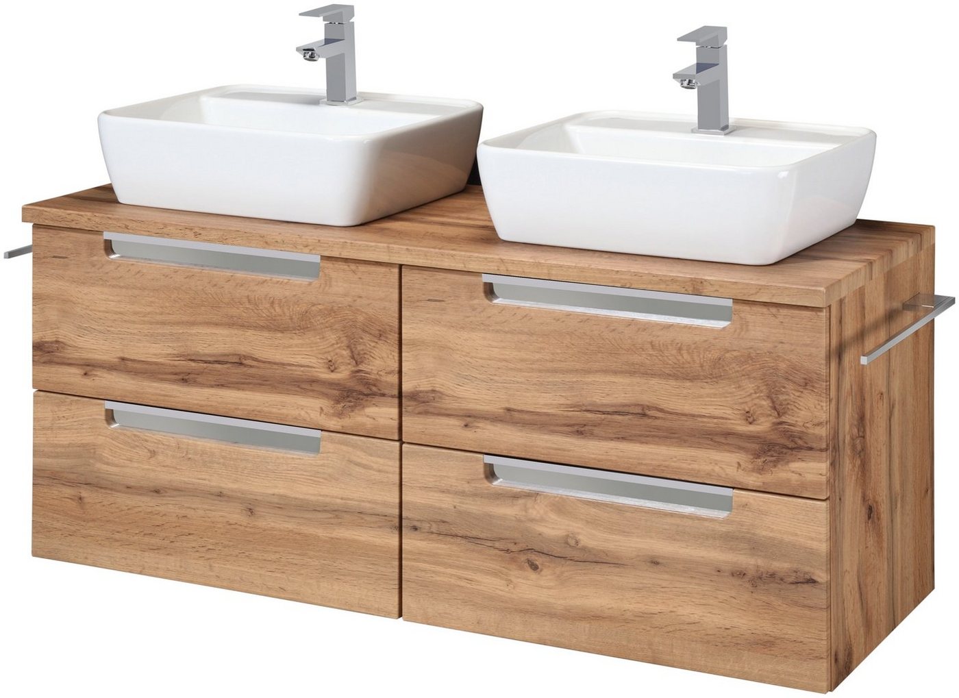 welltime Doppelwaschtisch Malibu, mit Soft-Close, Breite 120 cm welltime Doppelwaschtisch Malibu, mit Soft-Close, Breite 120 cm von welltime