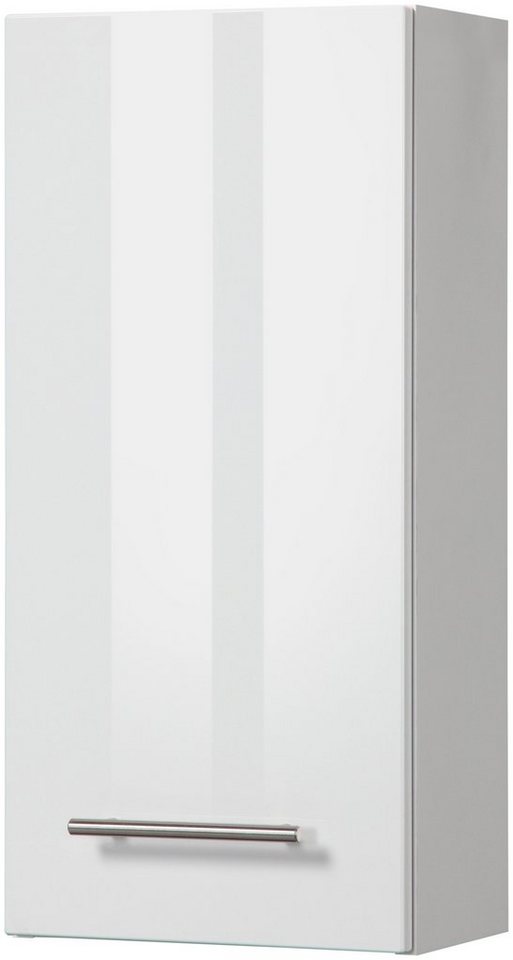 welltime Hängeschrank Trento, verschiedene Ausführungen und Farben Badmöbel, Breite 30 cm, 1 Tür, 2 Einlegeböden, Made in Germany von welltime