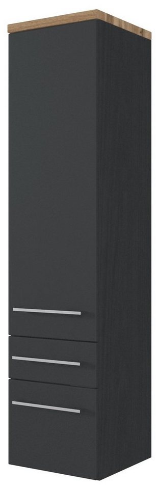 HELD MÖBEL Hochschrank Midischrank Davos 30 cm graphit/matt grau von HELD MÖBEL