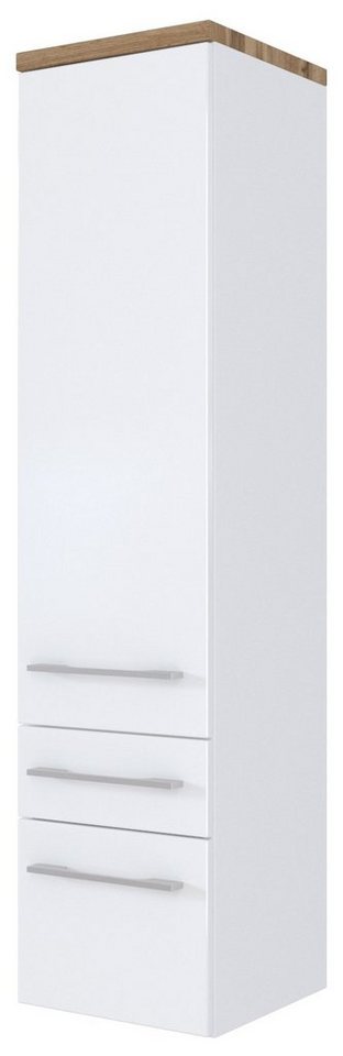 HELD MÖBEL Hochschrank Midischrank Davos 30 cm weiß/matt weiß von HELD MÖBEL